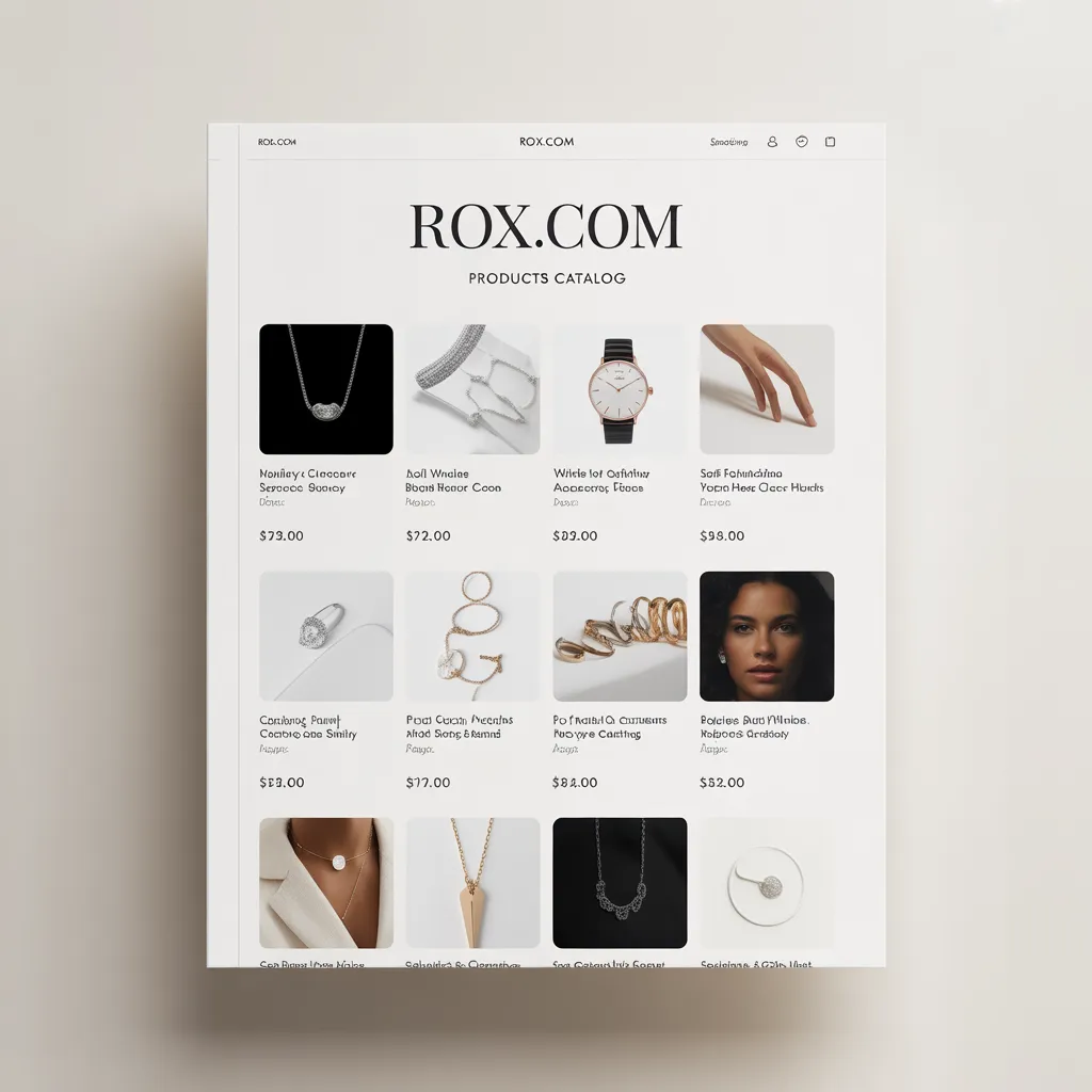 Rox.com Products Catalog